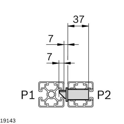 3842538241 Mortise Lock M Befestigungssatz Bosch Rexroth, superior quality