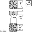 3842538657 END CONNECTION 40X40 SET Bosch Rexroth, superior quality