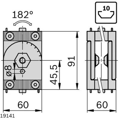 3842539800 Joint 60x60 Silver Bosch Rexroth - Superior Quality