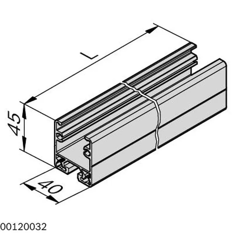 3842541814 U Profile 40X45 ESD Bosch Rexroth - Superior Quality
