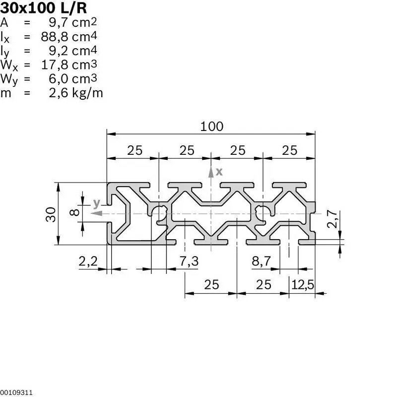 3842542696 GROOVED PLATE 30X100 L/R Bosch Rexroth - Superior Quality