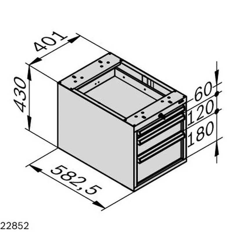 3842546535 Dulap cu Sertare 360_3 Bosch Rexroth - Calitate Superioară