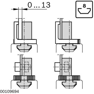3842548832 Bloc Variofix 8 Accesorii Profile Bosch Rexroth