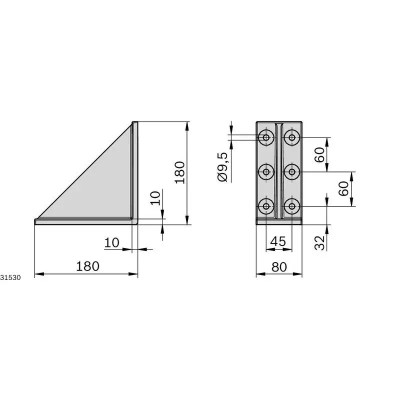 3842555616 Angle 180x180 Dynamic Load Bosch Rexroth, local support