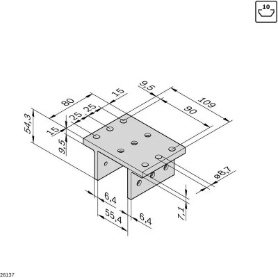 8981535323 Cărucior EcoSlide 45x45x80 Bosch Rexroth, calitate superioară