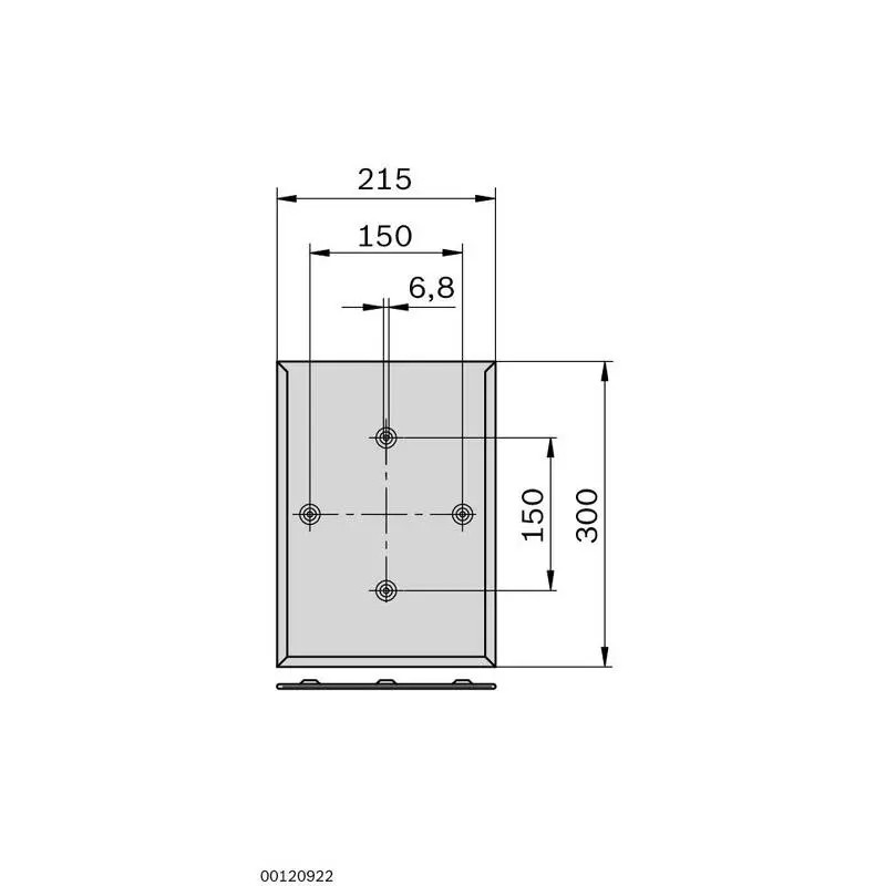 1845410015 PLIC 300X214,5X8,5 Accesorii Profile Bosch Rexroth