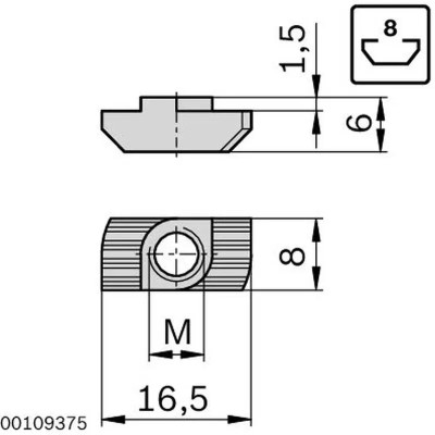 3842501753 PIULIŢĂ CIOCAN 8 M6 Bosch Rexroth - Calitate Superioară