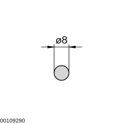 3842516694 ROUND BAR D8 L-2000 Bosch Rexroth, superior quality