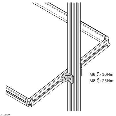 3842518424 UNGHI R40X43 SET Accesorii Profile Bosch Rexroth