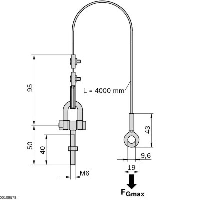 3842518798 CABLU DE TRACŢIUNE COUNTERBALANCE Bosch Rexroth, calitate superioară