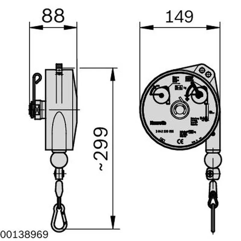 3842520055 SPRING TRACTION 2-4 KG Bosch Rexroth - Superior Quality