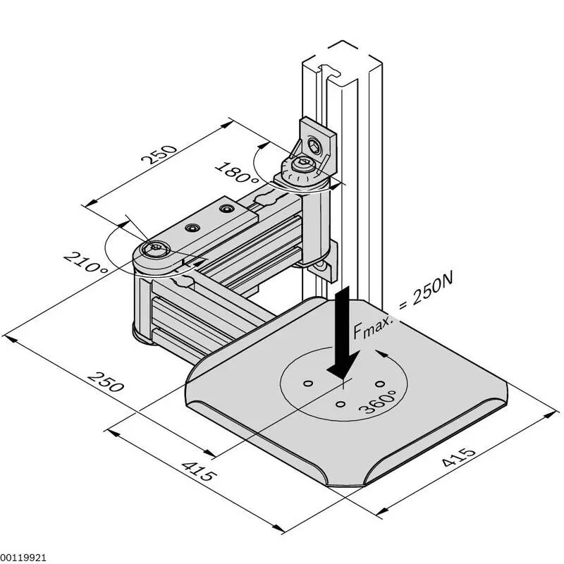 3842521970 SUPPORT ARM R-500 F-250N Bosch Rexroth - Superior Quality