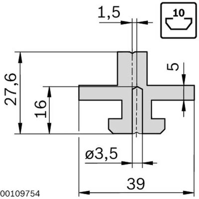 3842523207 SLIDING ELEMENT 10/10N VERS EINS Bosch Rexroth