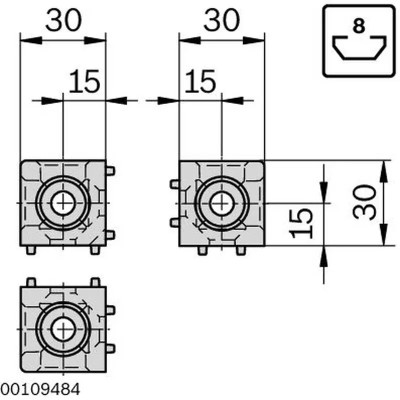 3842523873 Conector Cubic 30/3 Bosch Rexroth - Calitate Superioară