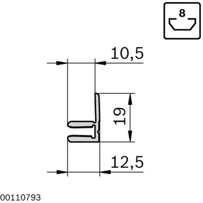 3842524064 Profil de strângere 10 1S Bosch Rexroth, suport local