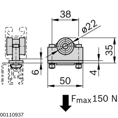 3842524153 SCHIEBETUER CARRIAGE Bosch Rexroth - Superior Quality