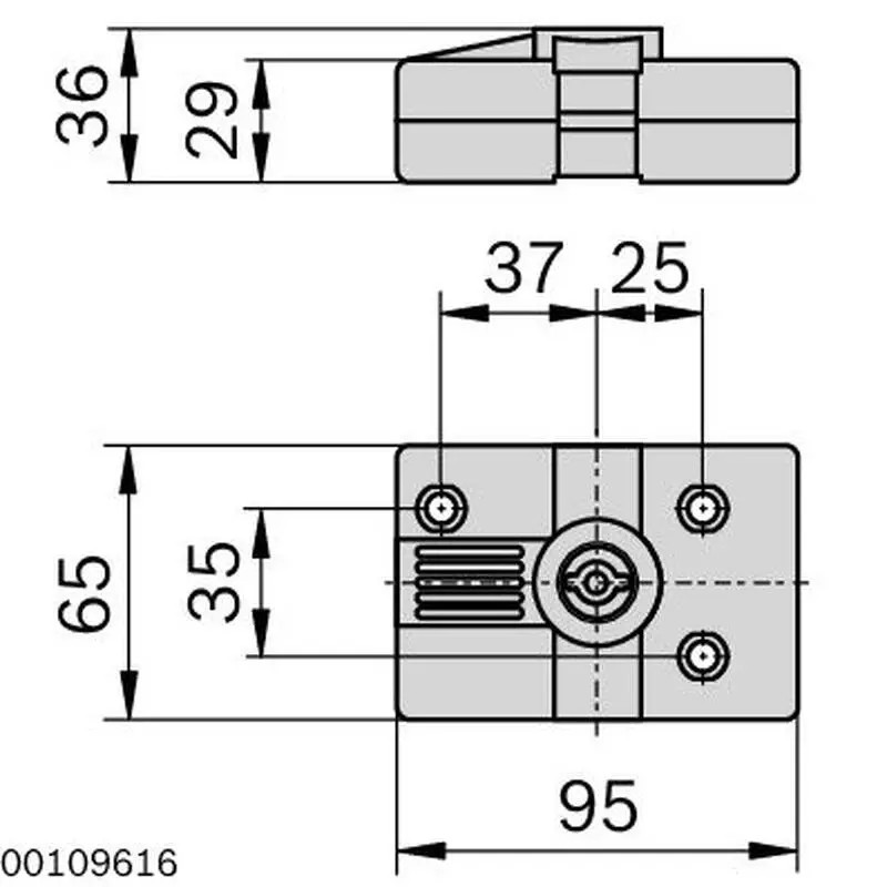 3842525823 DOOR LOCK 36X65X95 Profile Accessories Bosch Rexroth