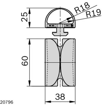 3842530306 Clothes Holder Profile Accessories Bosch Rexroth
