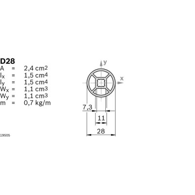 3842535118 Straight Profile D28 20x6070mm Bosch Rexroth, superior quality