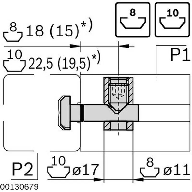 3842535458 QUICK CONNECTOR N10 0° Bosch Rexroth - Superior Quality