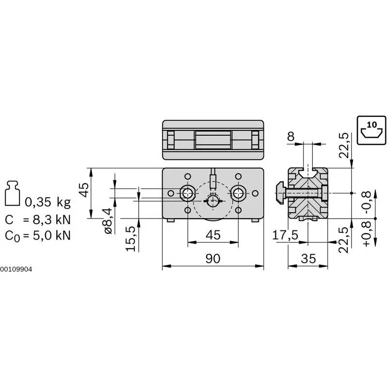 3842535664 GUIDE BEARING LF12S/C Bosch Rexroth, superior quality