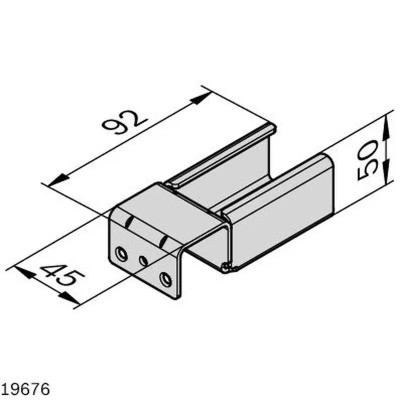 3842537661 Rail Support 40X45 Bosch Rexroth - Superior Quality
