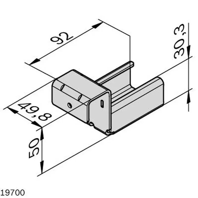 3842537665 Suport Șină EcoFlow Fără Opritor Bosch Rexroth, calitate superioară
