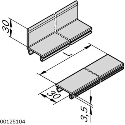3842537803 Contact Rail 30x3.5 ESD L-3000 Bosch Rexroth, superior quality