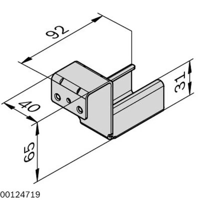 3842538372 XLean Rail Support with Stop Bosch Rexroth, superior quality