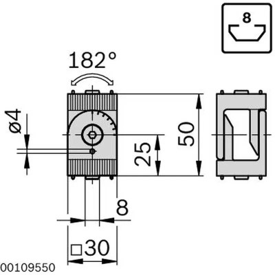3842538683 Joint 30X30 Silver Bosch Rexroth - Superior Quality