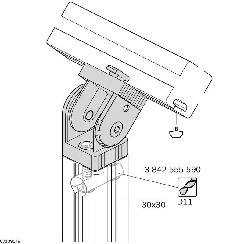 3842538683 Joint 30X30 Silver Bosch Rexroth - Superior Quality