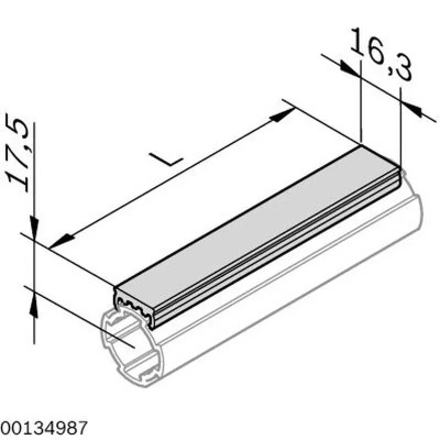 3842541196 GREY CONTACT RAIL Bosch Rexroth - Superior Quality