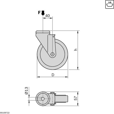3842541234 GUIDE/STEERING ROLLER D80 Bosch Rexroth, superior quality