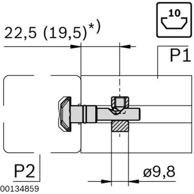 3842541412 Conector Rapid N10 D9,8 0° Bosch Rexroth - Calitate Superioară