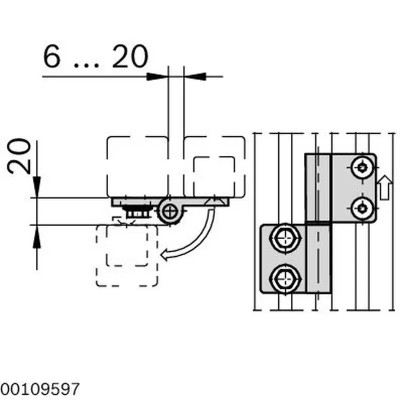 3842544562 ADJUSTABLE HINGE Bosch Rexroth - Superior Quality
