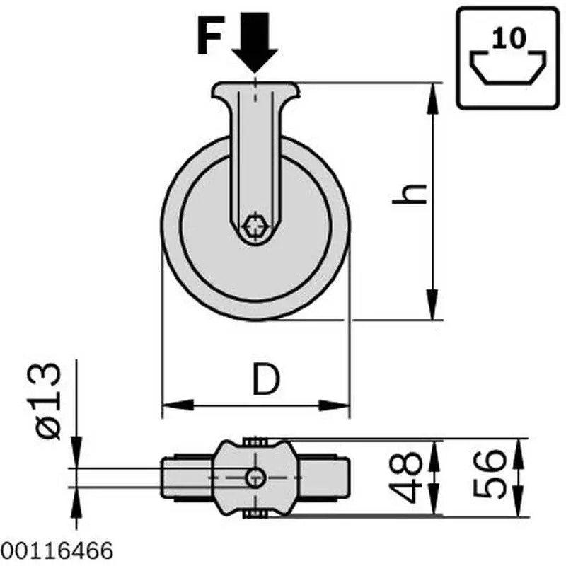 3842547839 Support Roller D80 ESD VPA Bosch Rexroth - Superior Quality