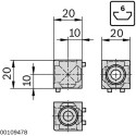 3842549858 Cubic Connector 20/2 Set Bosch Rexroth, superior quality