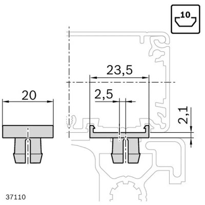 3842552248 Soclu de Montaj 10 Asymmetric Bosch Rexroth, suport local