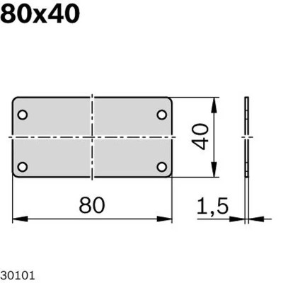 3842552251 Capac Închidere 80x40 Bosch Rexroth, calitate superioară