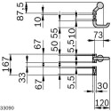 3842553630 DOOR HANDLE LEVER-KNOB Bosch Rexroth, superior quality