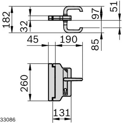 3842554150 SWING DOOR Latch Bosch Rexroth, superior quality