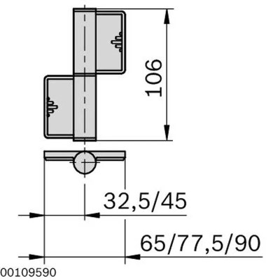 3842555574 Hinge 45-60/30 Bosch Rexroth, superior quality