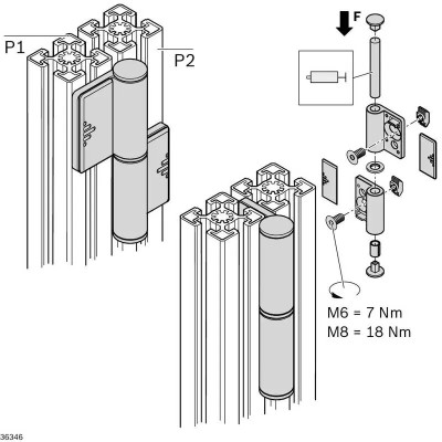3842555574 Hinge 45-60/30 Bosch Rexroth, superior quality
