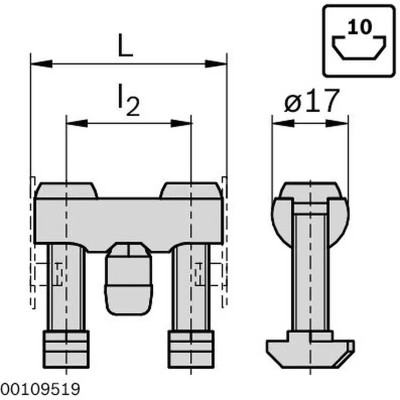 3842555592 Conector Dublu 10 D17X100 Bosch Rexroth - Calitate Superioară