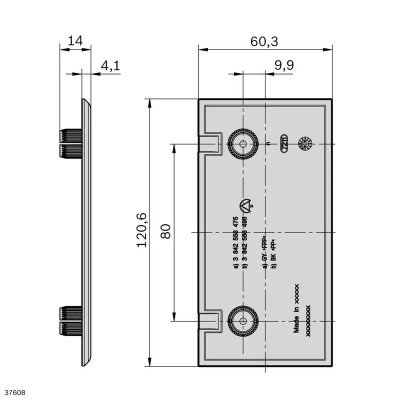 3842558475 Capac de acoperire CGP 60X120 Bosch Rexroth - Calitate Superioară