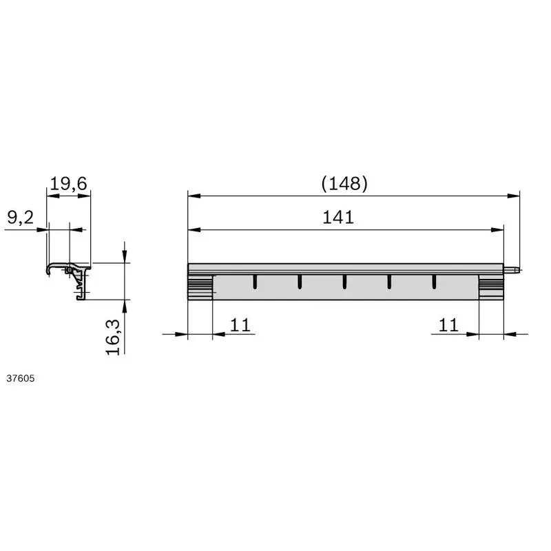 3842558510 ŞINĂ DE ACOPERIRE SOCKET STRIP 80 ESD Bosch Rexroth