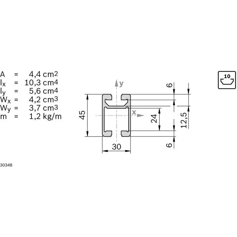 3842992946 PROFILED RAIL 30X45C Bosch Rexroth, superior quality
