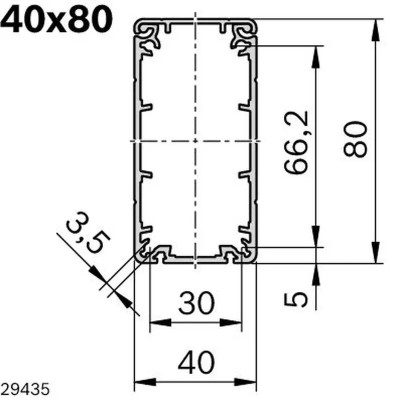3842996357 CANAL DE CABLURI 40X80 AL Bosch Rexroth, calitate superioară