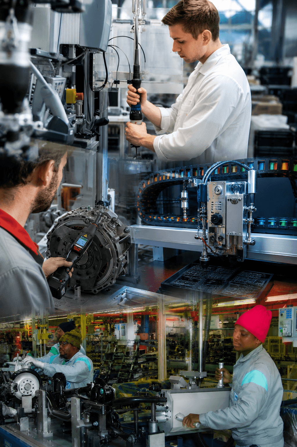Specialiști CreatX cu experiență Bosch Rexroth în hidraulică și automatizări industriale
