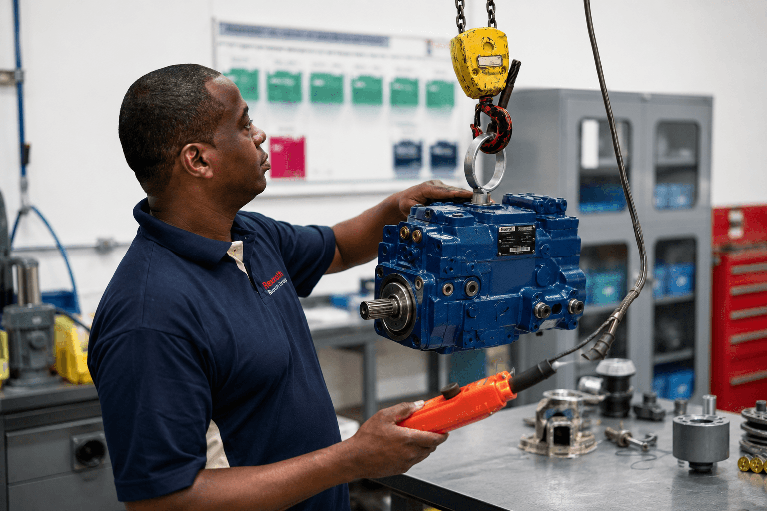 Reparații pompe hidraulice Bosch Rexroth - service CreatX Technology